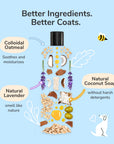 Oatmeal Shampoo for Dogs & Cats (Lavender)
