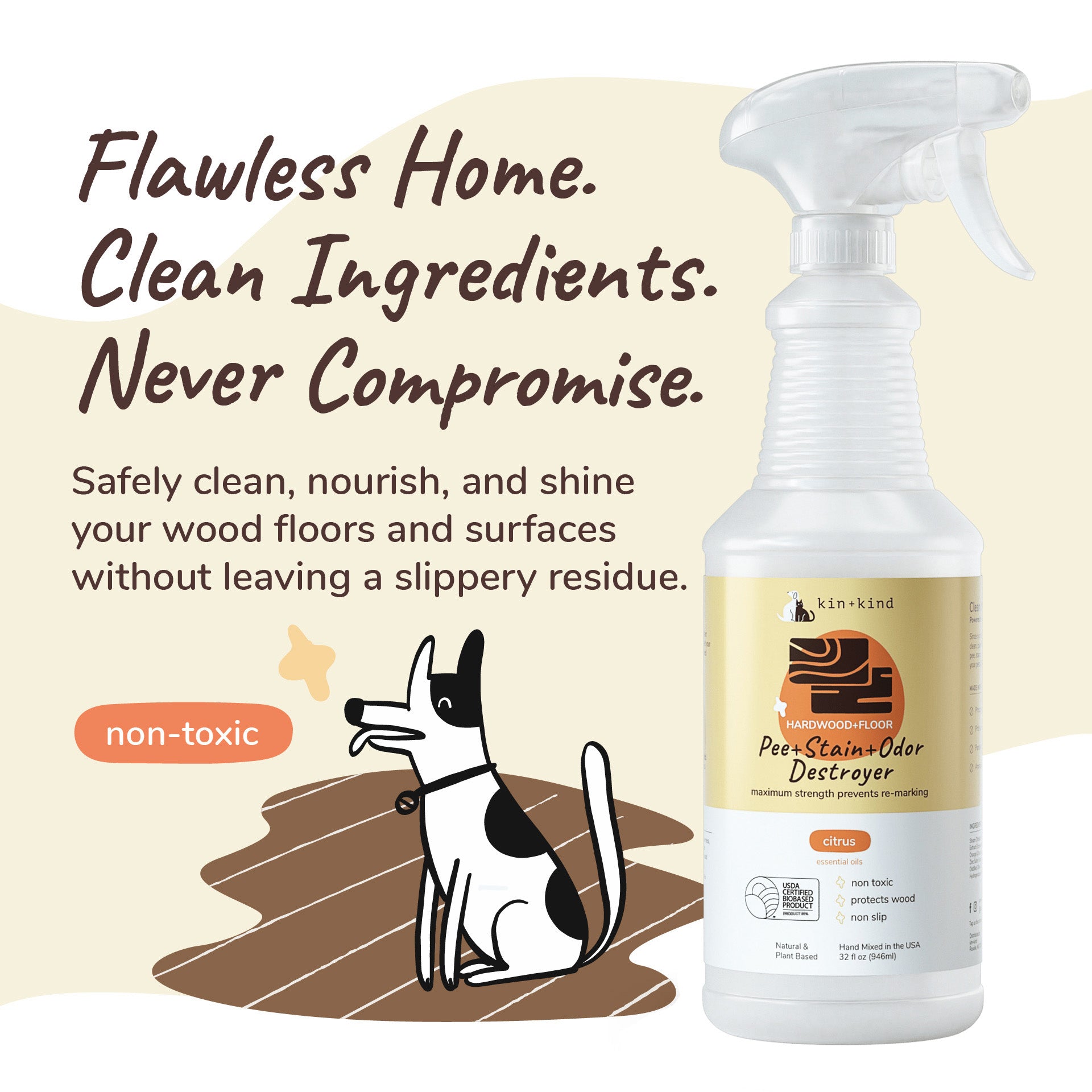 Pee+Stain+Odor Destroyer (Hardwood+Floor)