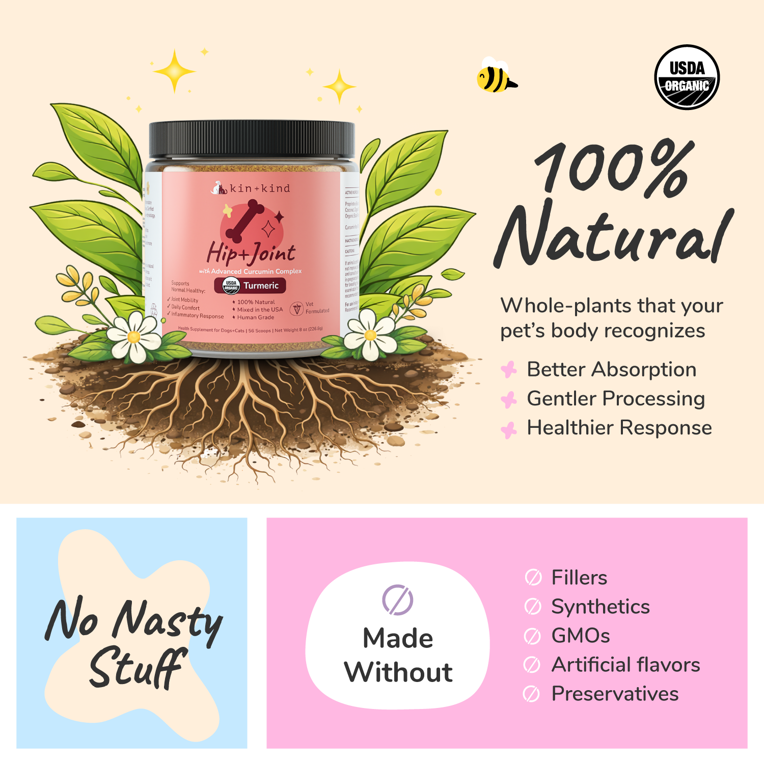 Organic Healthy Hip+Joint Supplement