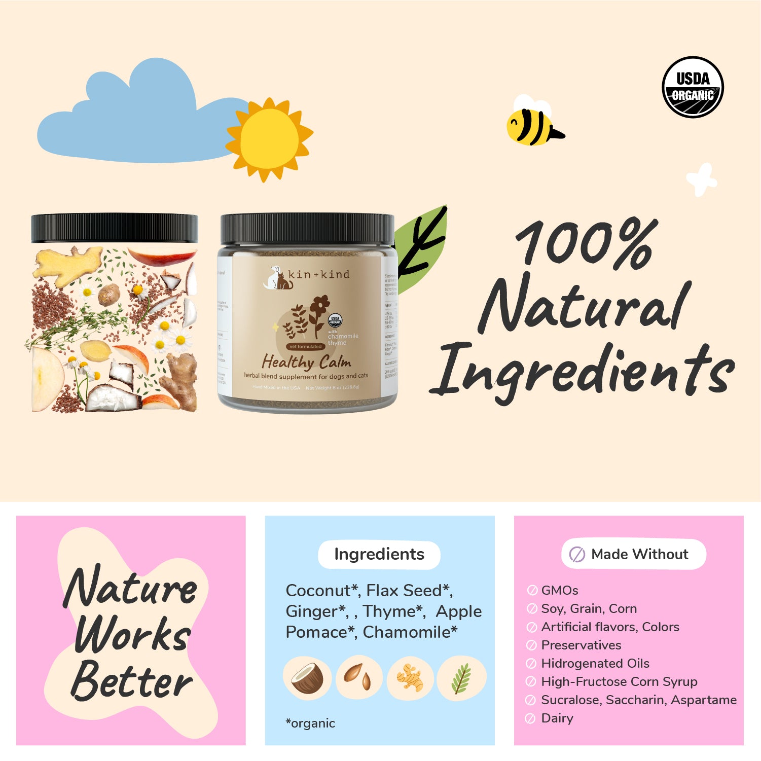 Organic Healthy Calm Supplement