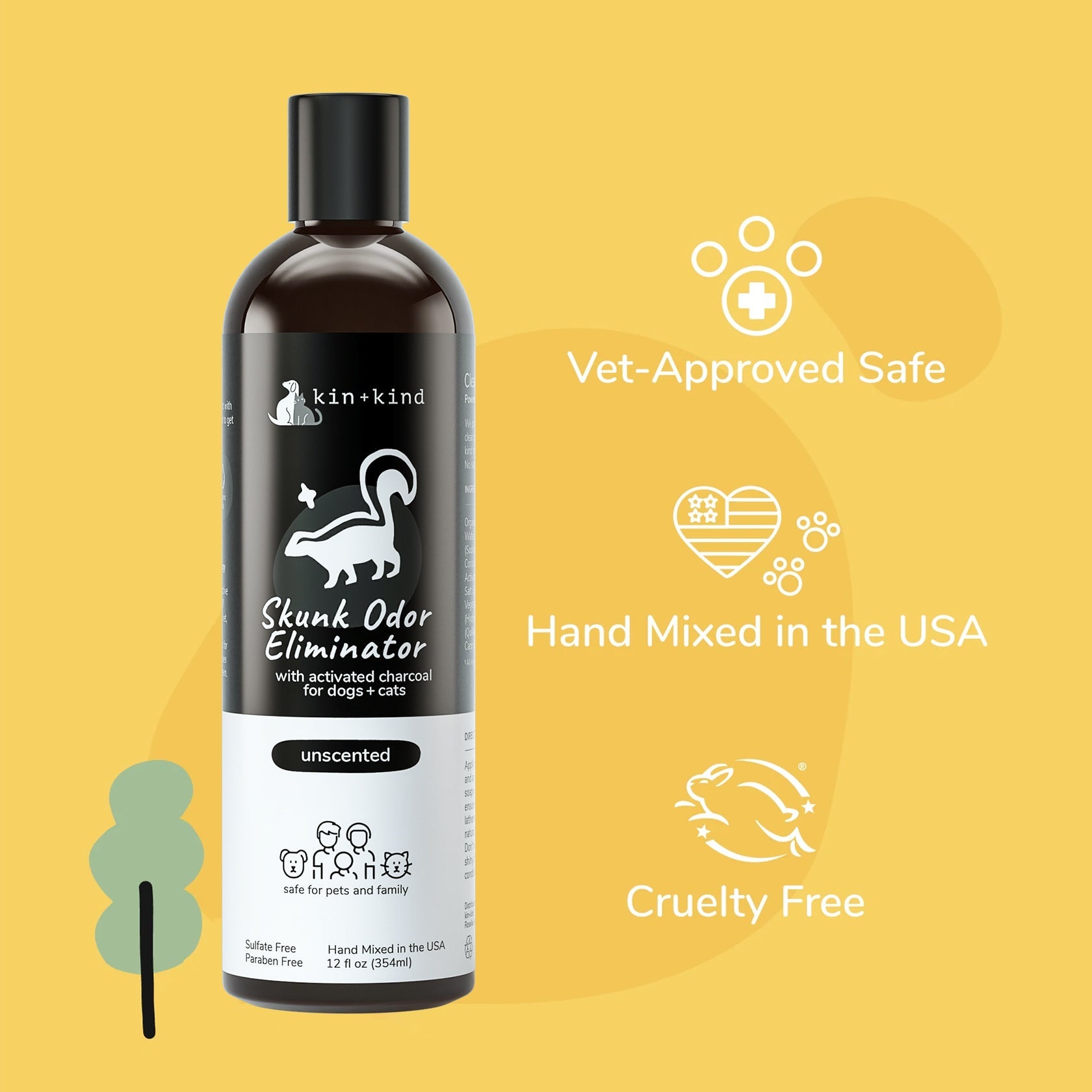 Skunk Odor Eliminator Pet Shampoo
