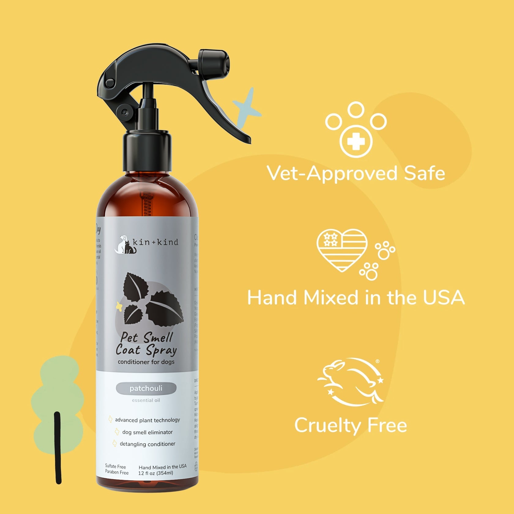 Patchouli Coat Spray for Dog Smells